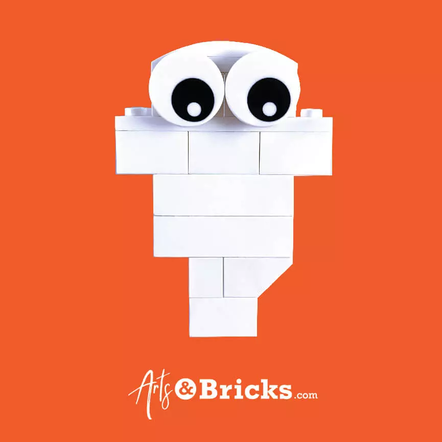 LEGO Halloween Ghost designed by Arts and Bricks