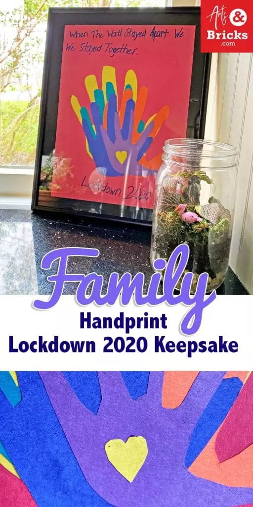 Handprint Lockdown 2020 keepsake for families during quarantine