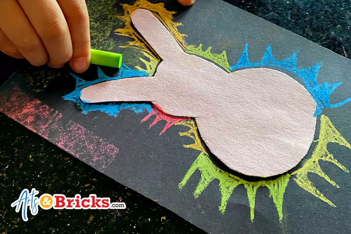 Chalk Bunny Silhouette Art