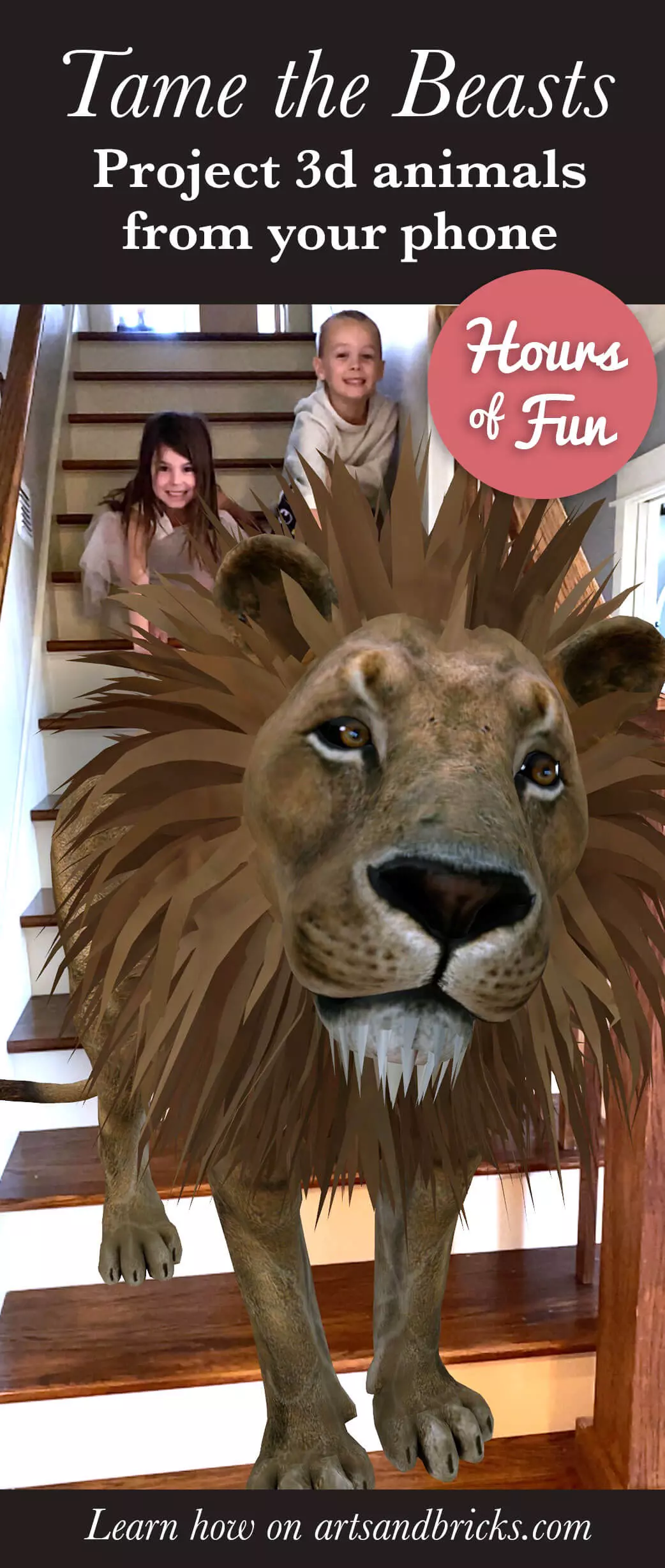 Tame the Beasts - Project 3D animals from your phone - social media trend!