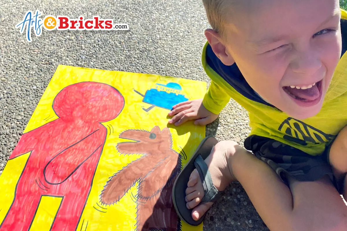 Keith Haring Inspired Art Project for Kids