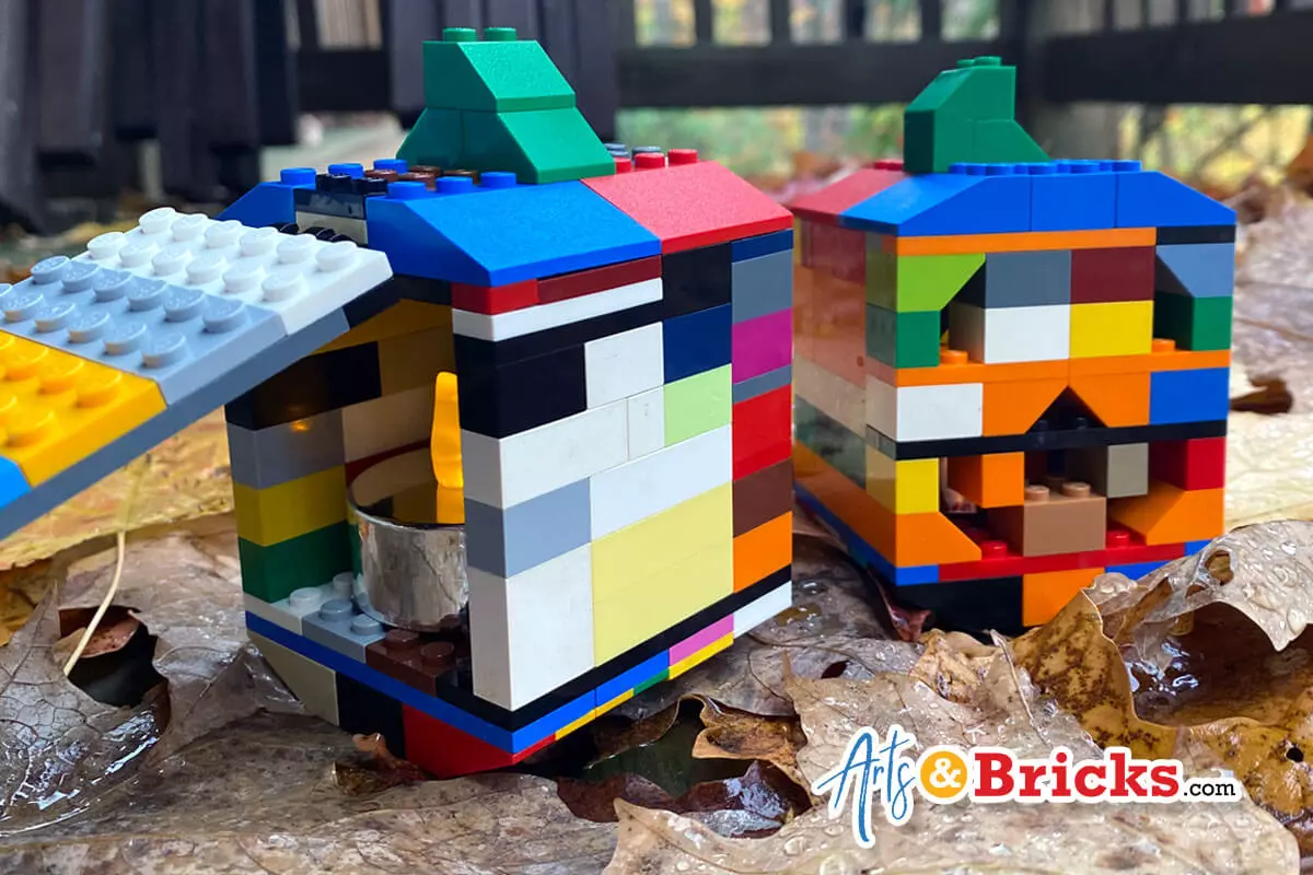 Build a Jack O’Lantern from Lego Bricks