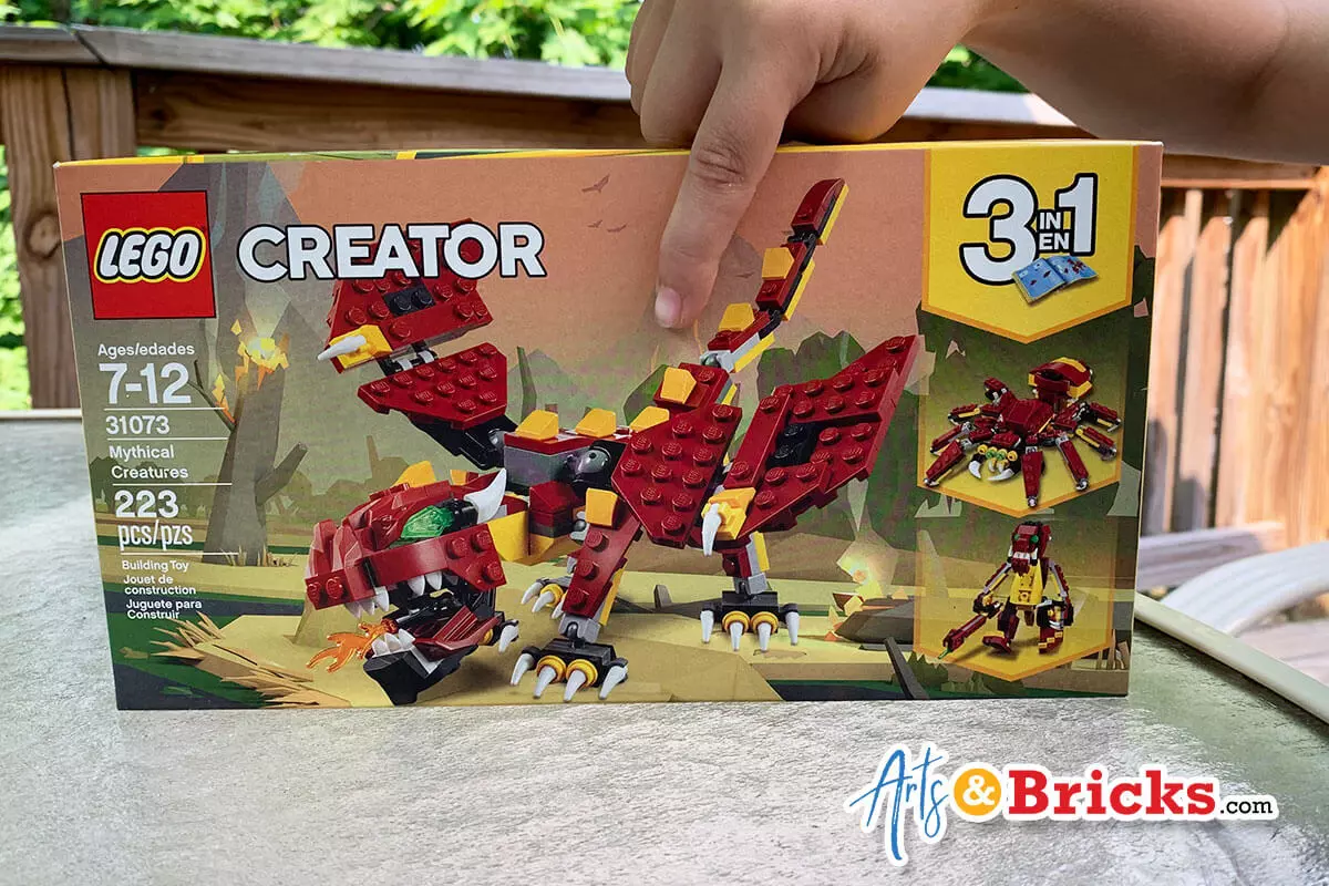 Child-Review for LEGO Creator Mythical Creatures, Set 31073