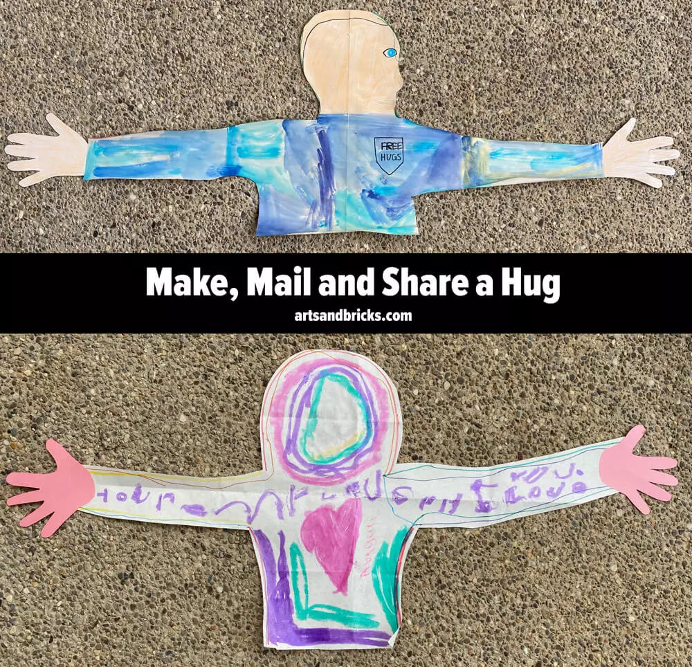 Learn how to make, mail and share a hug. This simple paper craft provides great family fun and shares love with those you are missing.