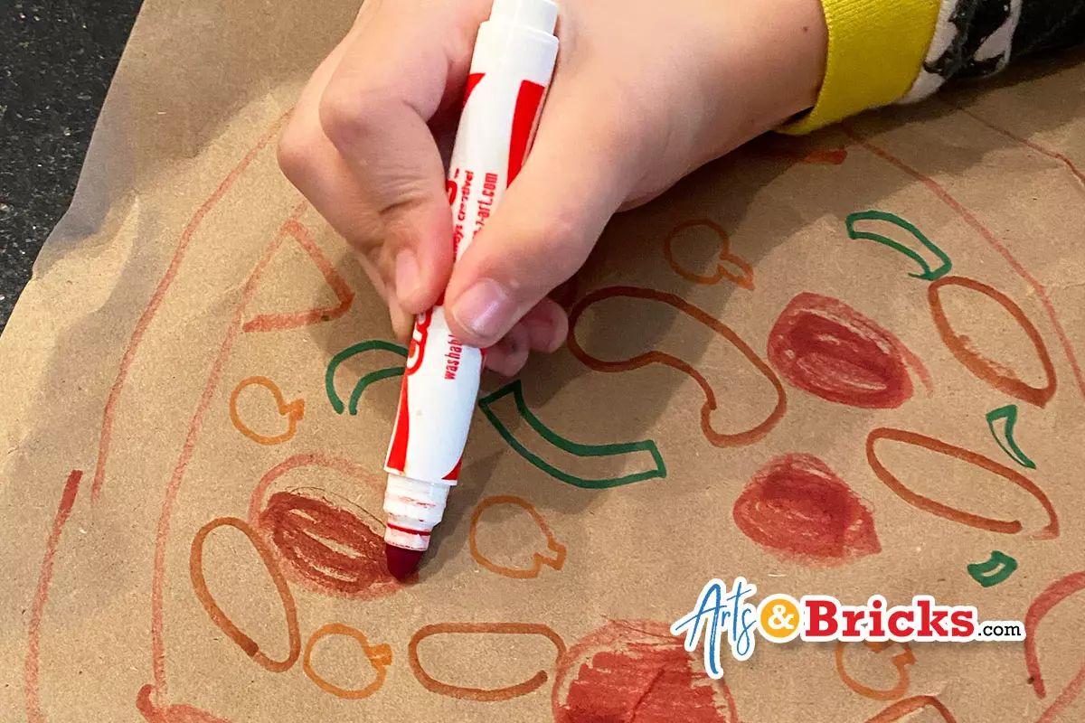 Pizza Topping Fraction Math