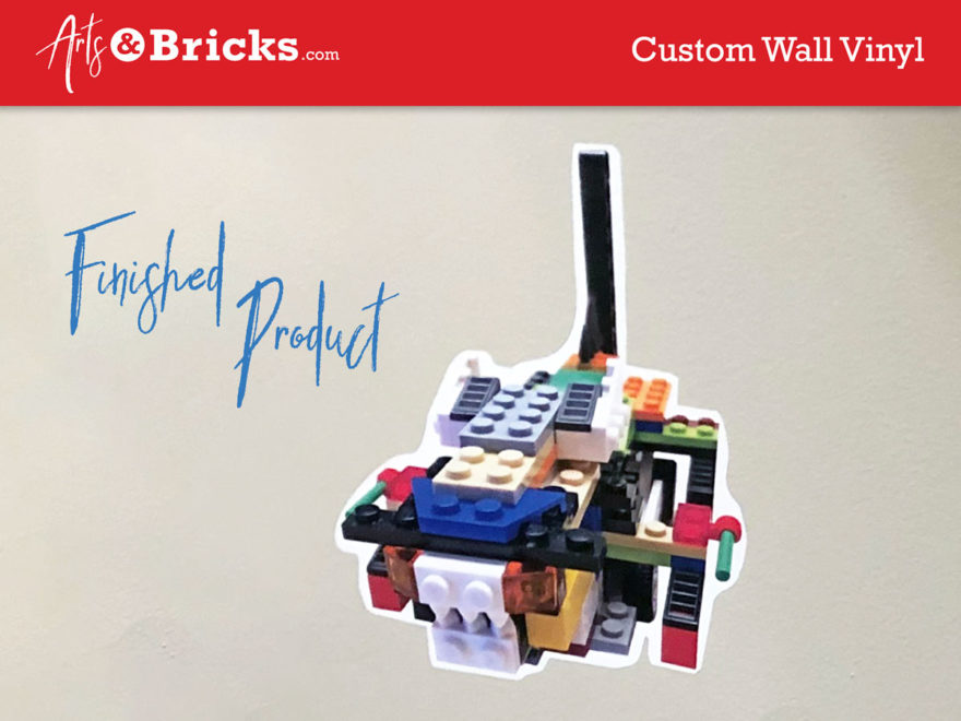 Custom Kids Wall Vinyl - Size Examples - Arts and Bricks
