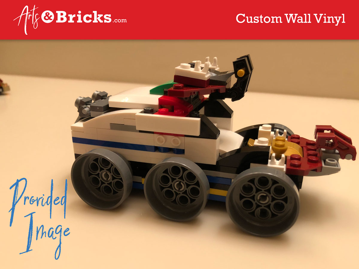 Custom Kids Wall Vinyl - Size Examples - Arts and Bricks