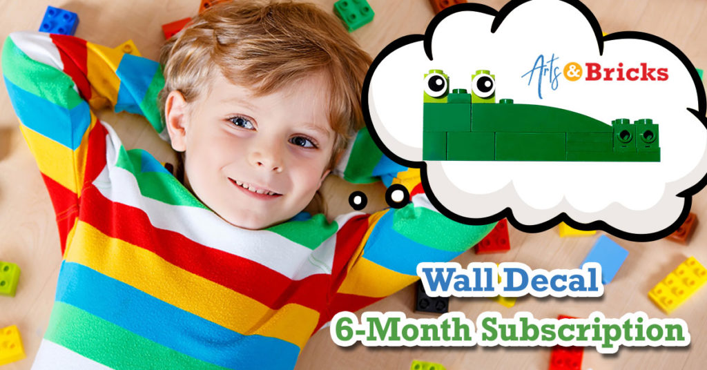 6-month subscription for personalized wall stickers for kids