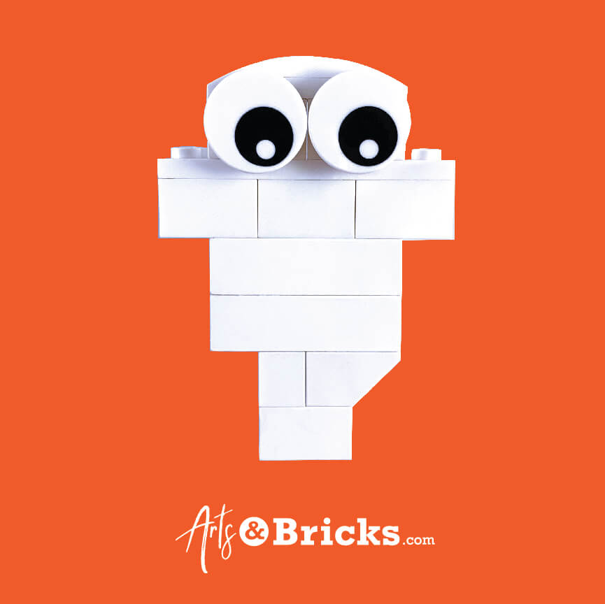 LEGO Halloween Ghost designed by Arts and Bricks
