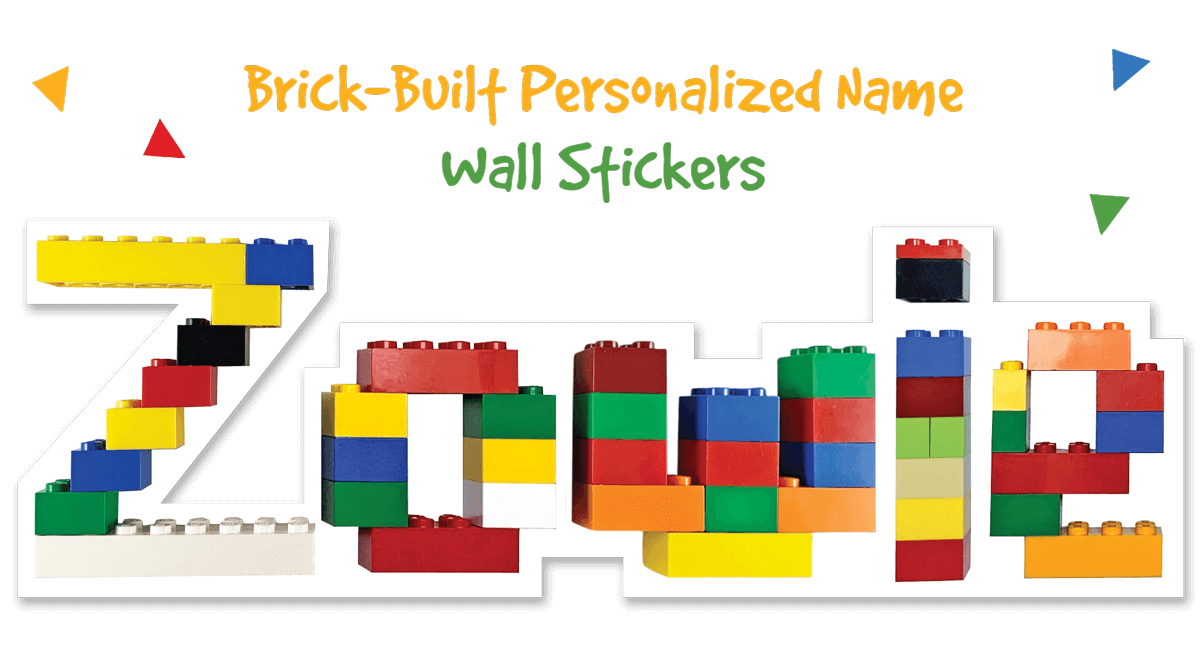 Arts and Bricks BrickBuilt & KidDrawn Wall Decals