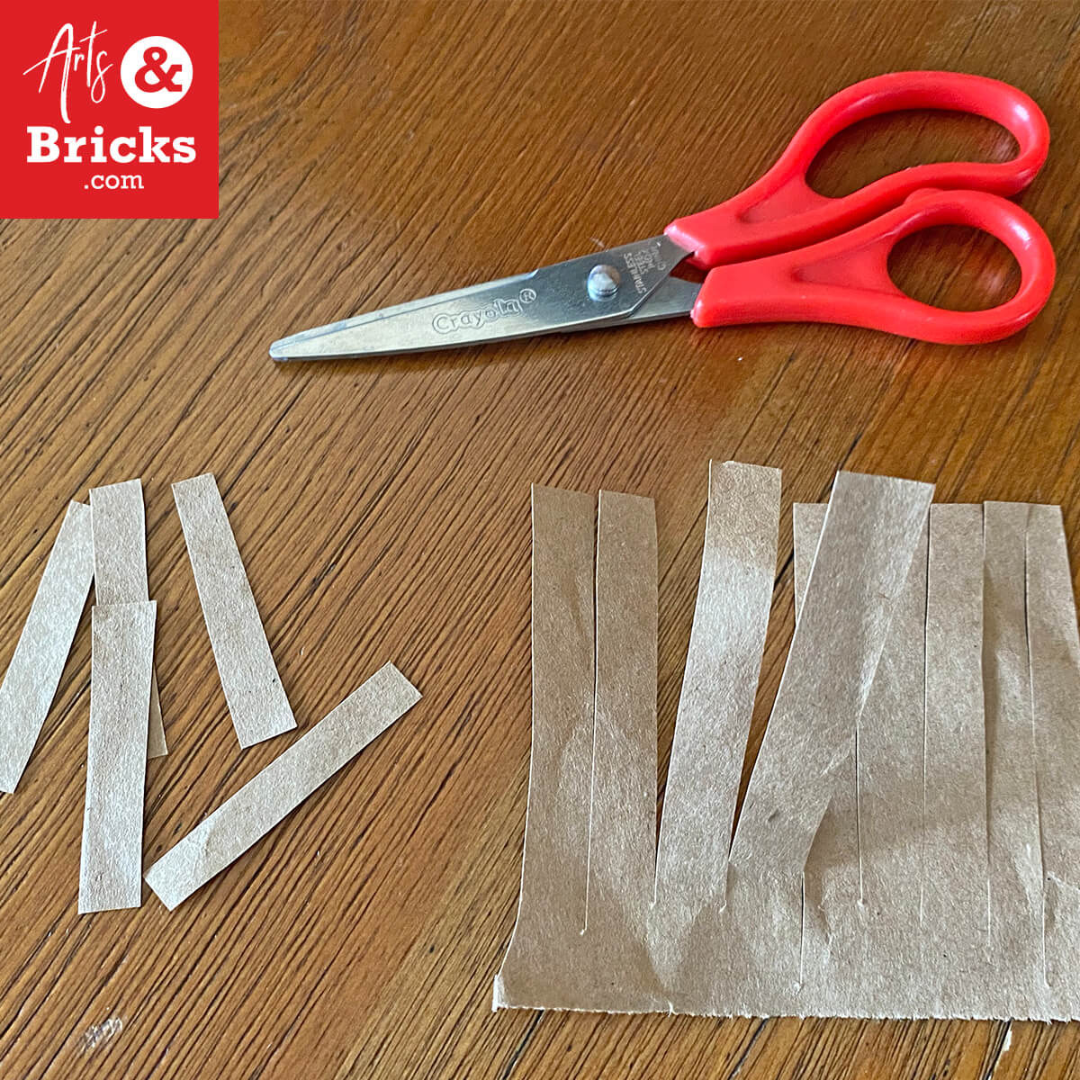 Options for making "paper sticks" to add to your paper bag nest