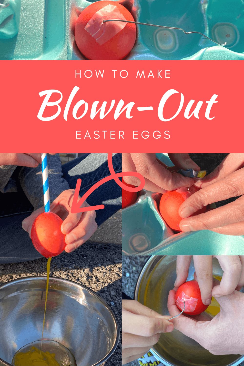 Wondering how to "Hollow Out An Egg?" Maybe it is your first time trying to blow out Easter Eggs with kids. Check-out these 8 tips by Arts & Bricks before getting started.