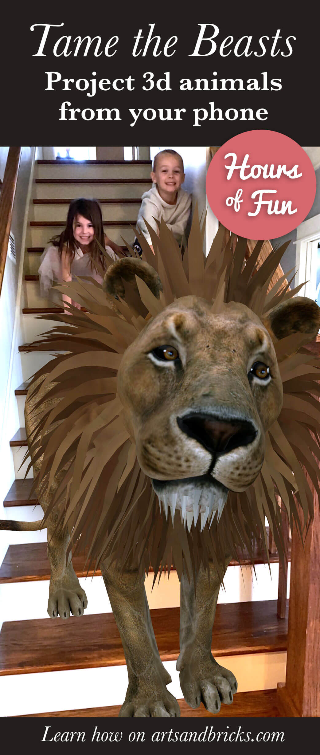 Tame the Beasts - Project 3D animals from your phone - social media trend!