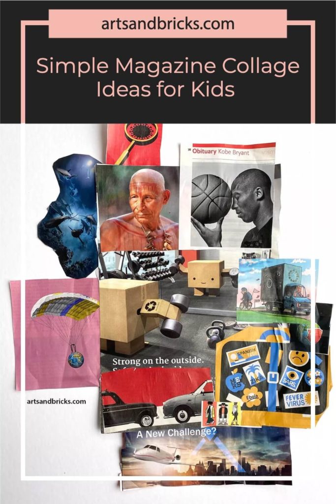 Magazine Collage Ideas for Kids - Arts and Bricks