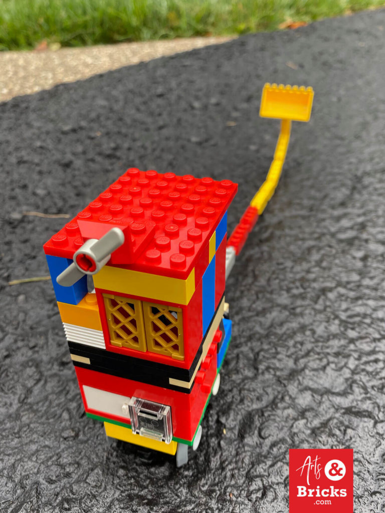 Introducing the Dig-O-Matic. This feat of eight-year-old engineering is most notable for its rollable hinged digger bucket! Its playful functionality is created by connecting eight hinged Lego bricks to the bucket. See more images and our favorite additions on our blog.