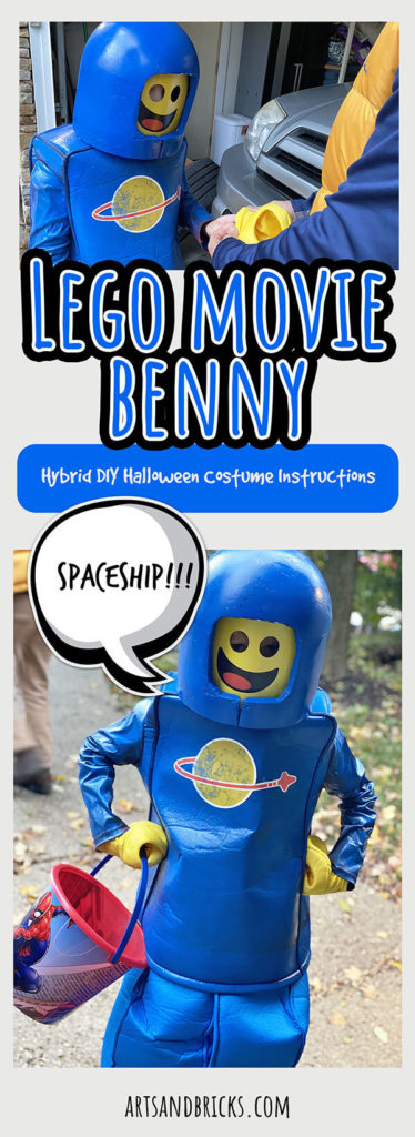 Make your own Lego Movie Benny. Instructions and tips for making your hybrid DIY halloween or cosplay costume.