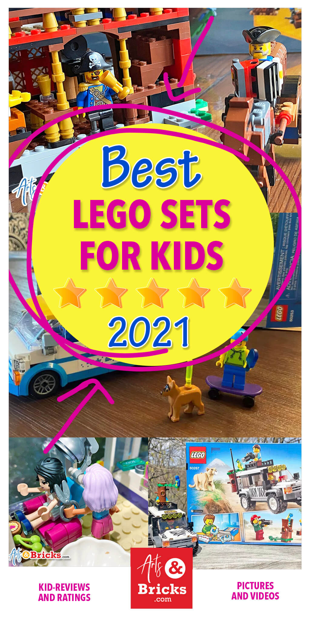 Explore our favorite LEGO sets for kids ages 5 to 12 available for purchase in 2021. Our kids have built these sets and adamantly recommend them!