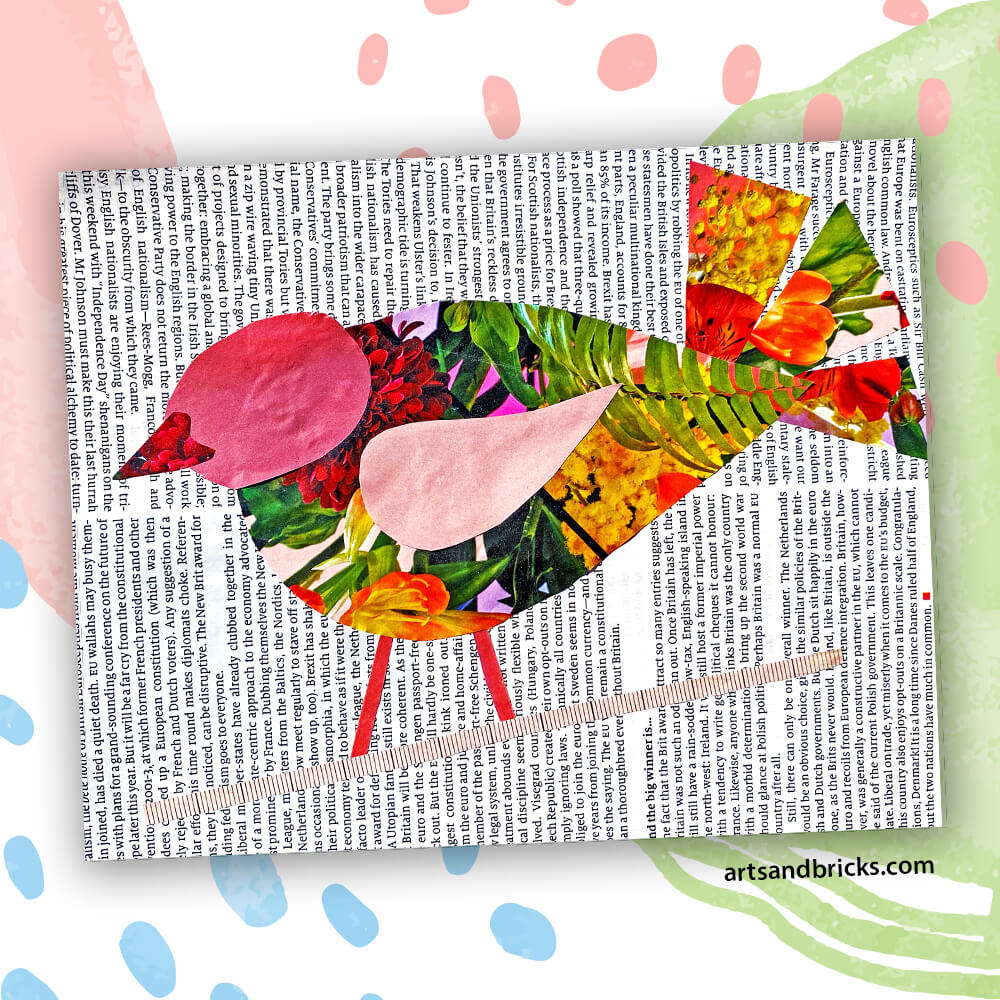 magazine collage art ideas