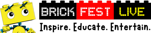 Brick Fest Live logo - Inspire. Educate. Entertain.