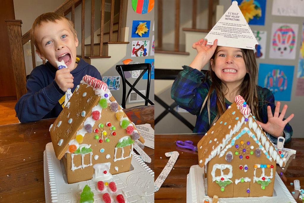 Create a holiday family tradition. Make easy gingerbread houses with your kids!