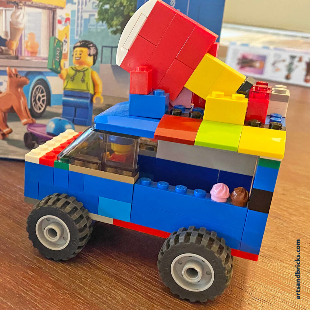 Kid Review of LEGO Ice Cream Truck Set 60253 Arts and Bricks