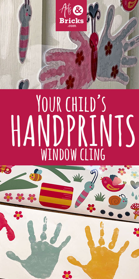 Make a window cling set featuring your child's colorful hands. Make butterflies, flowers, a chick, a duck, a pig and more!