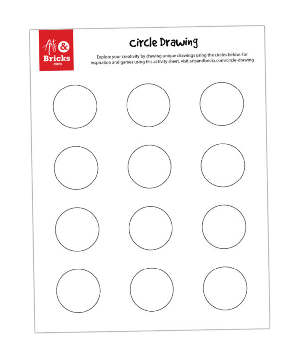 Circle Shape Drawing Activity for Kids - Arts and Bricks