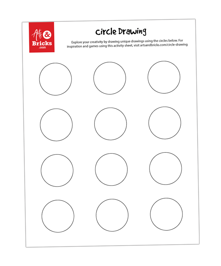 FREE Circle Drawing Kid Activity Worksheet: Perfect as a quick time filler or rainy day afternoon activity, the premise for circle drawing is simple: think creatively and draw something that is the shape of a circle.