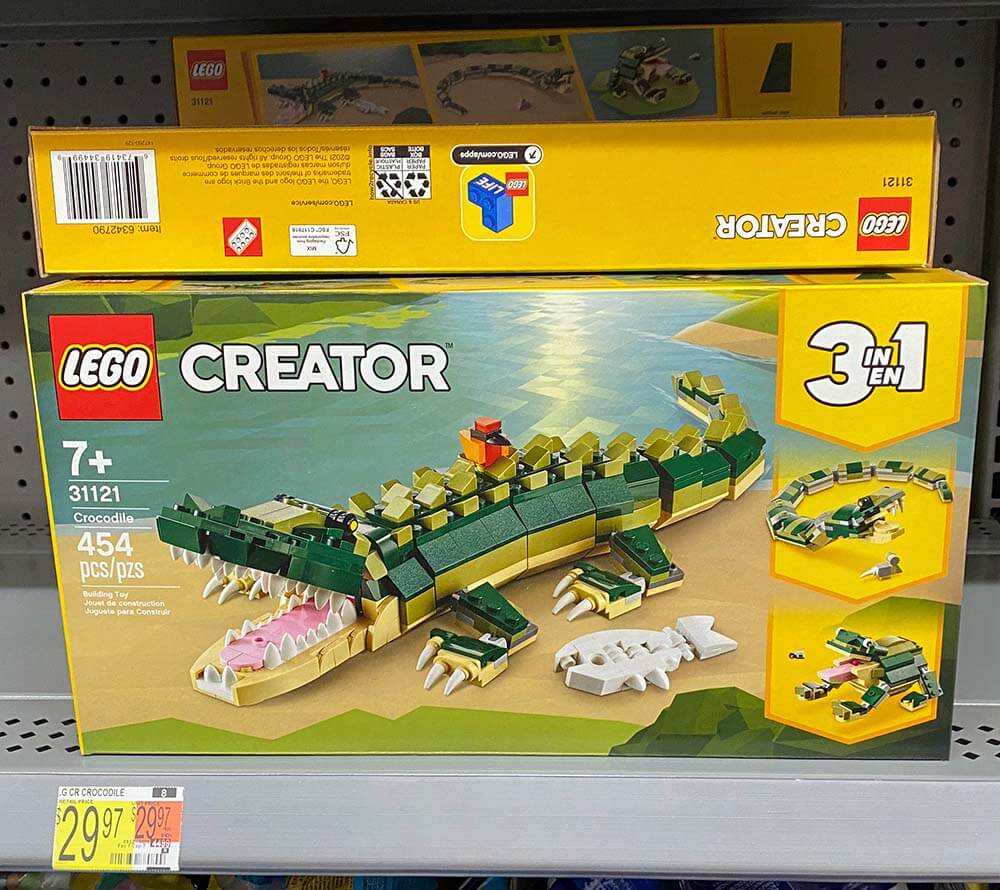 LEGO Creator Crocodile Set 31121, 454 pieces 