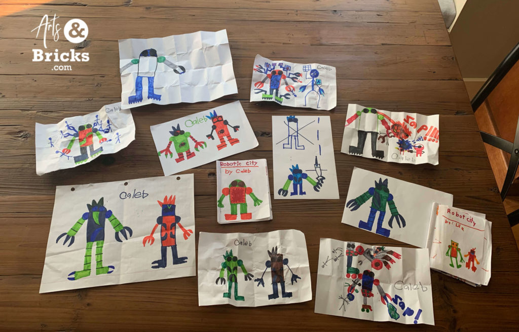 Declutter kids artwork - turn drawings into keepsakes