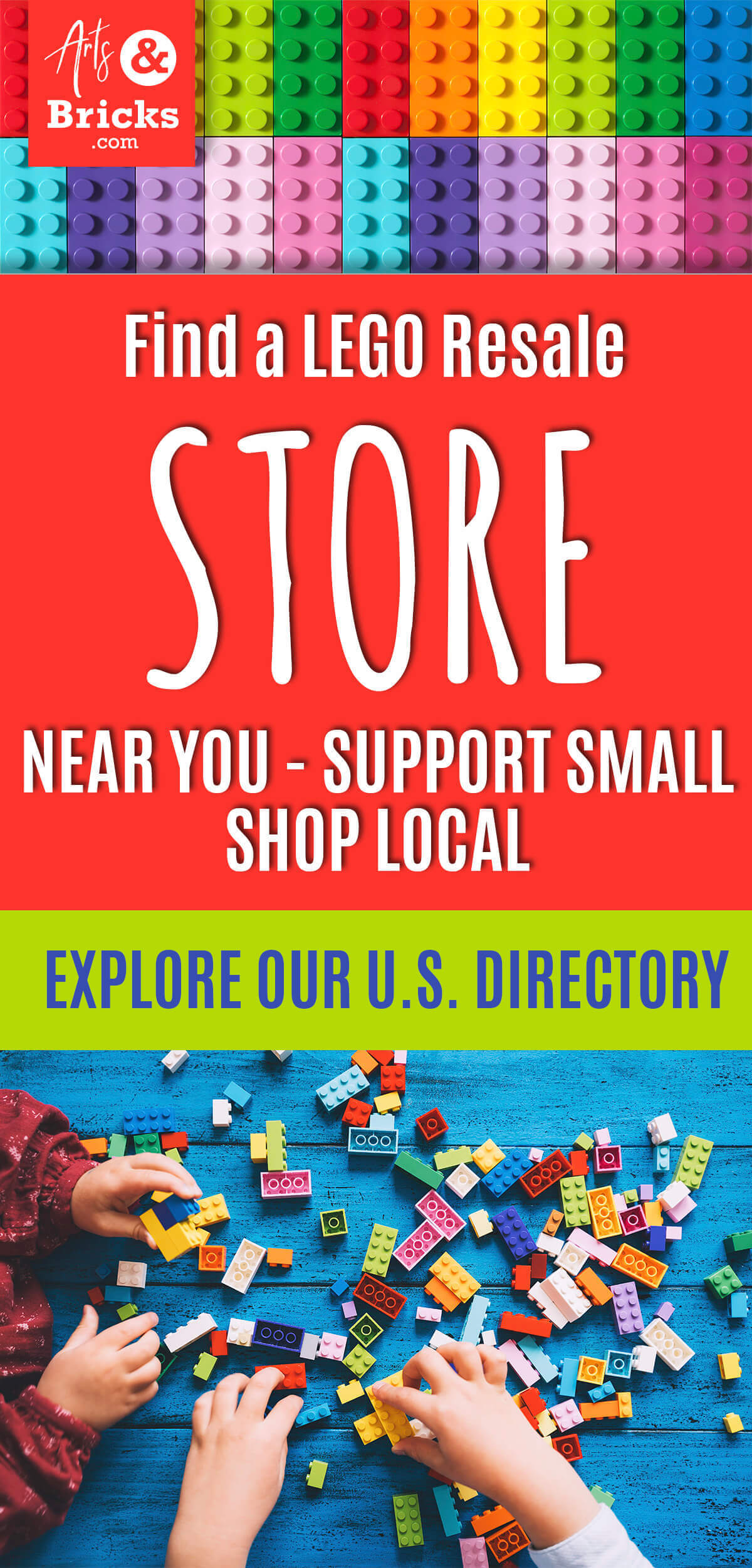 Find a LEGO Resale Store near you. Support Small and Shop Local. Explore our U.S. Directory to find an aftermarket shop closest to your home town. Perfect for LEGO birthday parties, used LEGO shopping, LEGO events and more!