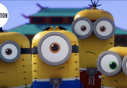 Hilarious Minions in LEGO short video, Kung Fu Master Break the Board