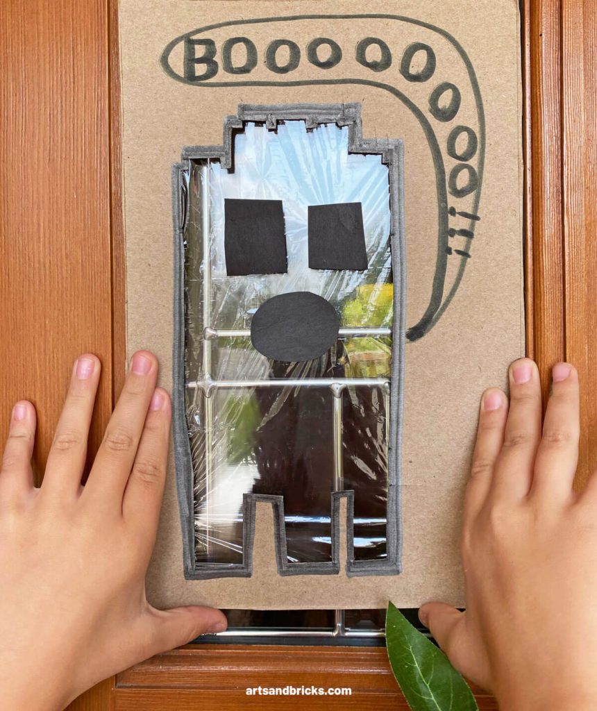 Explore your surroundings -- like your windows -- with this Ghost Peek-A-Boo Cardboard Craft! Use cardboard (we used a cereal box panel) to create a ghost. Ours is a LEGO brick ghost!!! Add plastic wrap over the body and tape on a spooky face. Don't forget to add a BOO! Next is the fun part, start framing textures and colors - both indoors and outdoors. Don't forget to take pictures! Have fun!
#lego #craft #google #cardboard #forkids #easy #recycled #naturecrafts