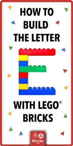 LEGO Letter E Creation: A Fun Tutorial for Kids! Join us as we dive into creating the Letter E with simple LEGO bricks that you have at home. A graphic designer and her kids will guide you through how they built the alphabet out of LEGO bricks. It's a fun learning project for the entire family! #LEGO #Alphabet #ABCs #buildtogether #brickbuilt #artsandbricks