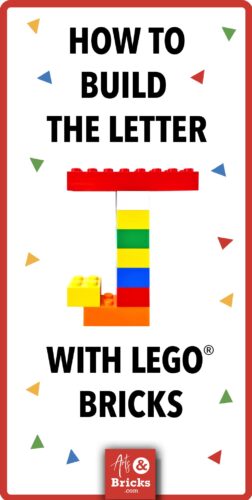 LEGO Letter J: A Fun DIY Project for the Whole Family! Get ready to have a blast with this awesome DIY Alphabet project! We're going to build the Letter J using LEGO bricks in a pattern designed by a graphic designer and her kiddos. Perfect for a fun, family activity or for anyone looking to make the alphabet or spell words with LEGO bricks. #LEGO #Alphabet #ABCs #buildtogether #brickbuilt #artsandbricks