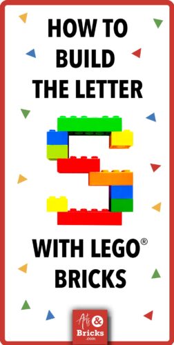 LEGO Letter S: A Fun DIY Project for the Whole Family! Get ready to have a blast with this awesome DIY Alphabet project! We're going to build the Letter S using LEGO bricks in a pattern designed by a graphic designer and her kiddos. Perfect for a fun, family activity or for anyone looking to make the alphabet or spell words with LEGO bricks. #LEGO #Alphabet #ABCs #buildtogether #brickbuilt #artsandbricks