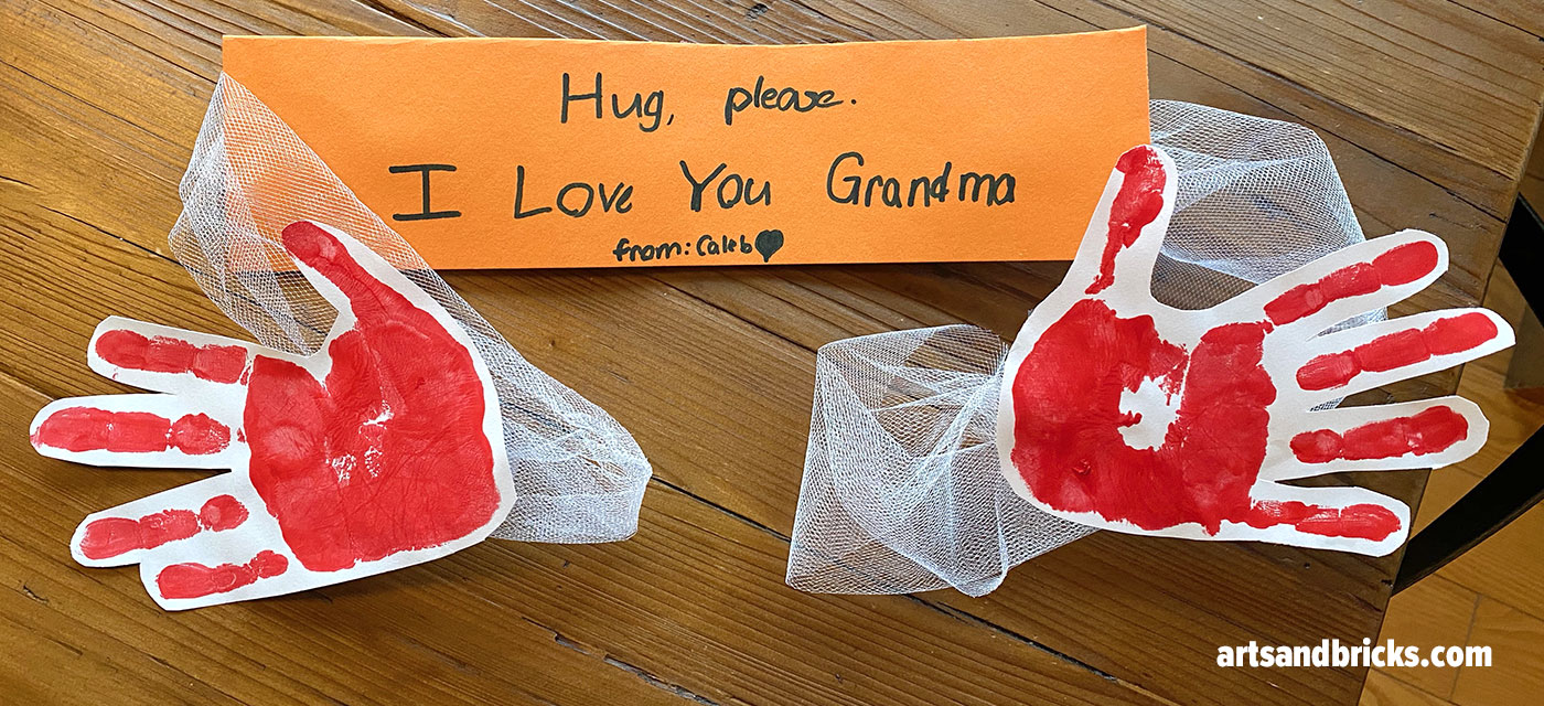 Send a hug in the mail for Grandparents Day, Valentine's Day, Holidays, and more. The beauty of this craft is that your gift actually wraps your recipient in a true hug.