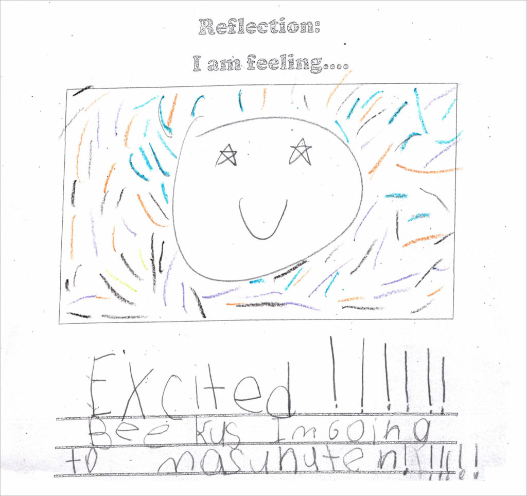 How am I feeling? Give children an opportunity to draw and write how they are feeling each day. It's such a great way to capture excitement, disappointments, joys, confusion, sadness and more!