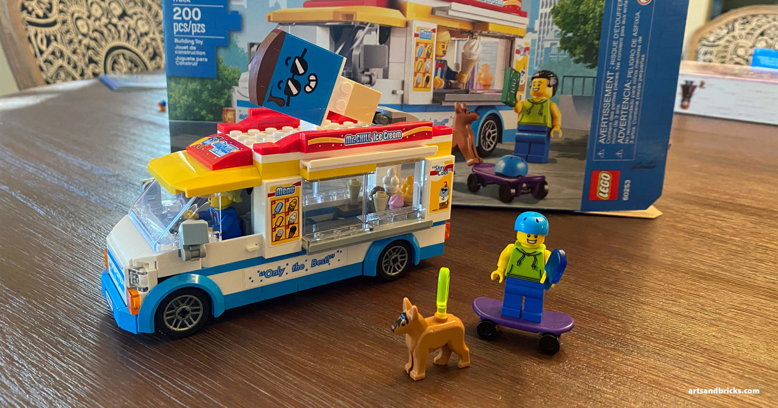 Kid-Review of LEGO Ice Cream Truck, Set 60253 - Arts and Bricks