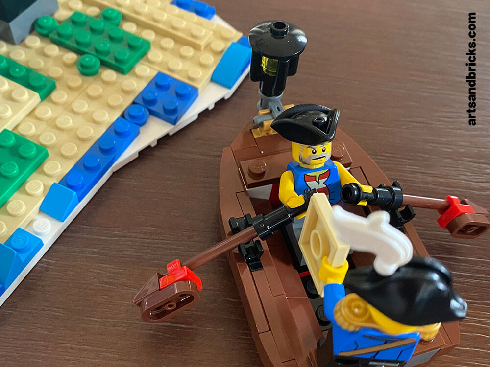 Read about Arts and Bricks's experience building Skull Island from the 2020 LEGO Pirate Ship set 31109 with kids.