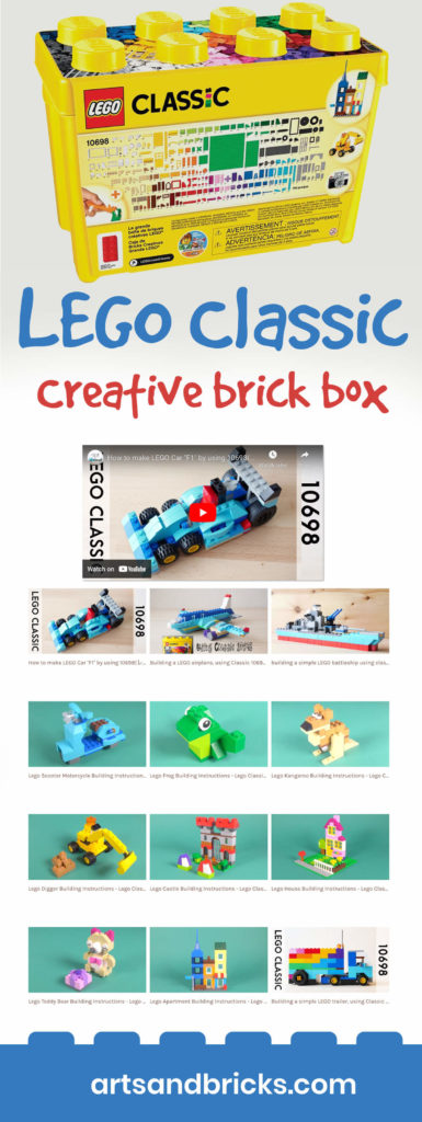 Get the LEGO bricks you need to imaginatively build for hours. The LEGO Classic creative brick box provides 790 colorful pieces. There are many 2x4s, 2x3s, 2x6s, etc, which greatly increases our basic brick building capabilities. Specialty bricks include doors, windows, upper and lower slanted angles, several round bricks, 2 green baseplates, 6 wheels, and 7 eyepieces. Perfect for kiddos that need variety and more of the LEGO basics. 