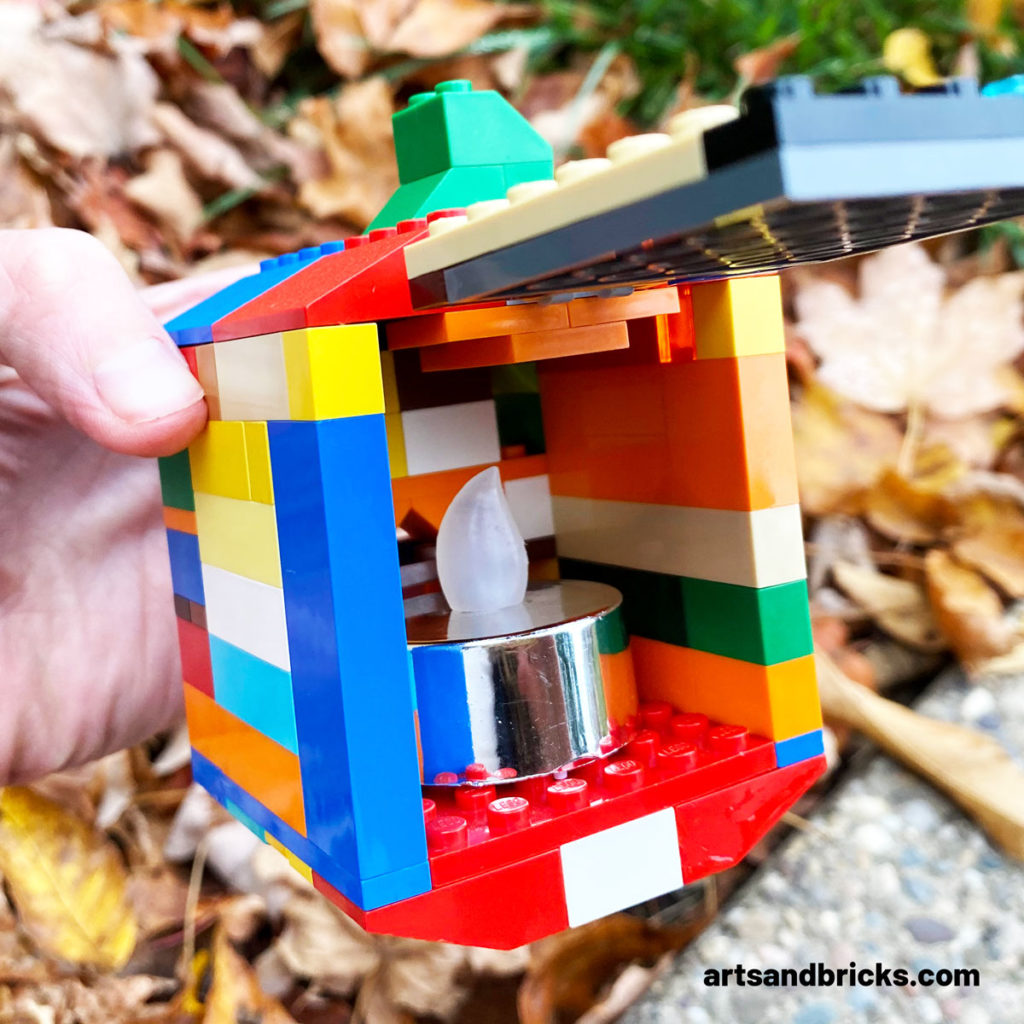 This year, bring on the Halloween joy (and avoid the traditional pumpkin carving mess) by building a colorful little Lego Pumpkin Jack O' Lantern.

Learn how to make your very own Jack O'Lantern built with colorful Lego bricks. Instructions and tips included!