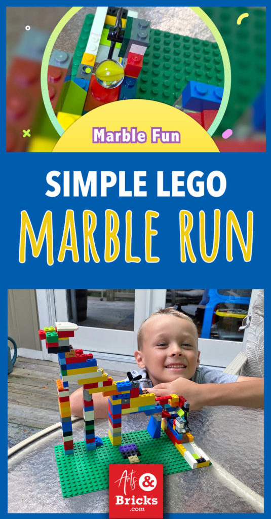 A marble LEGO challenge is an excellent STEAM/STEM build for elementary-age children. It teaches engineering skills and fosters creativity. Winning!