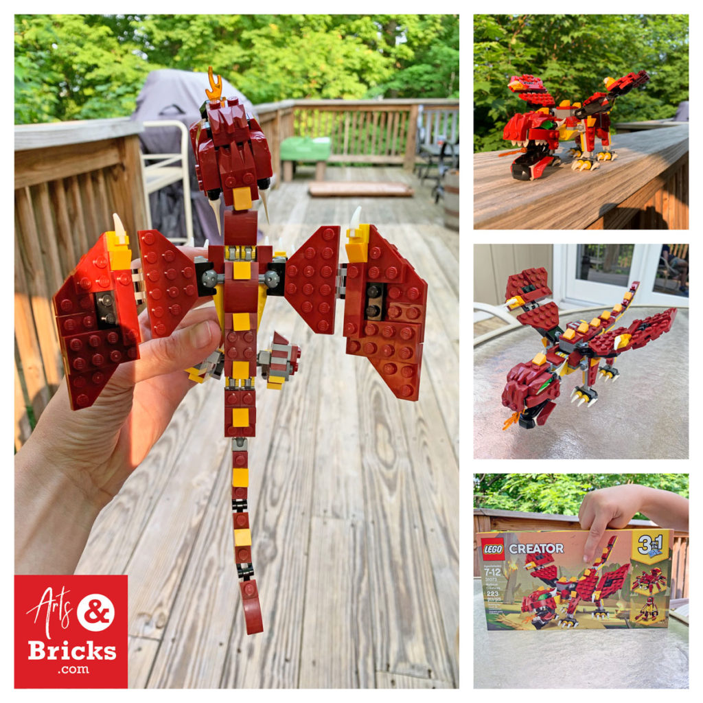 Lego creator dragon instructions hot sale