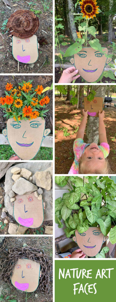 OUTDOOR CRAFT: Soak up your last days of summer sunshine outside with your little ones making and photographing this adorable nature craft! Bonus! You'll have as much fun (and maybe even MORE fun) than your child with this one. Just cardboard, scissors, paints/markers or crayons and a camera required!
