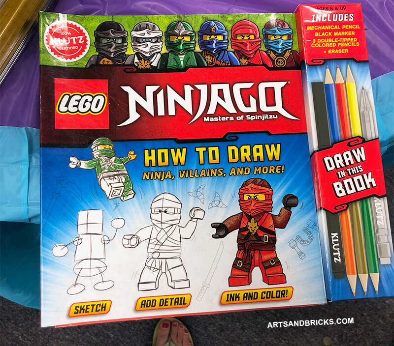 LEGO Ninjago How to Draw Book: This 100% Klutz Certified book includes activities, tracing, and how to draw step-by-step instructions. For the LEGO-enthusiast who also loves drawing, this is a great gift.