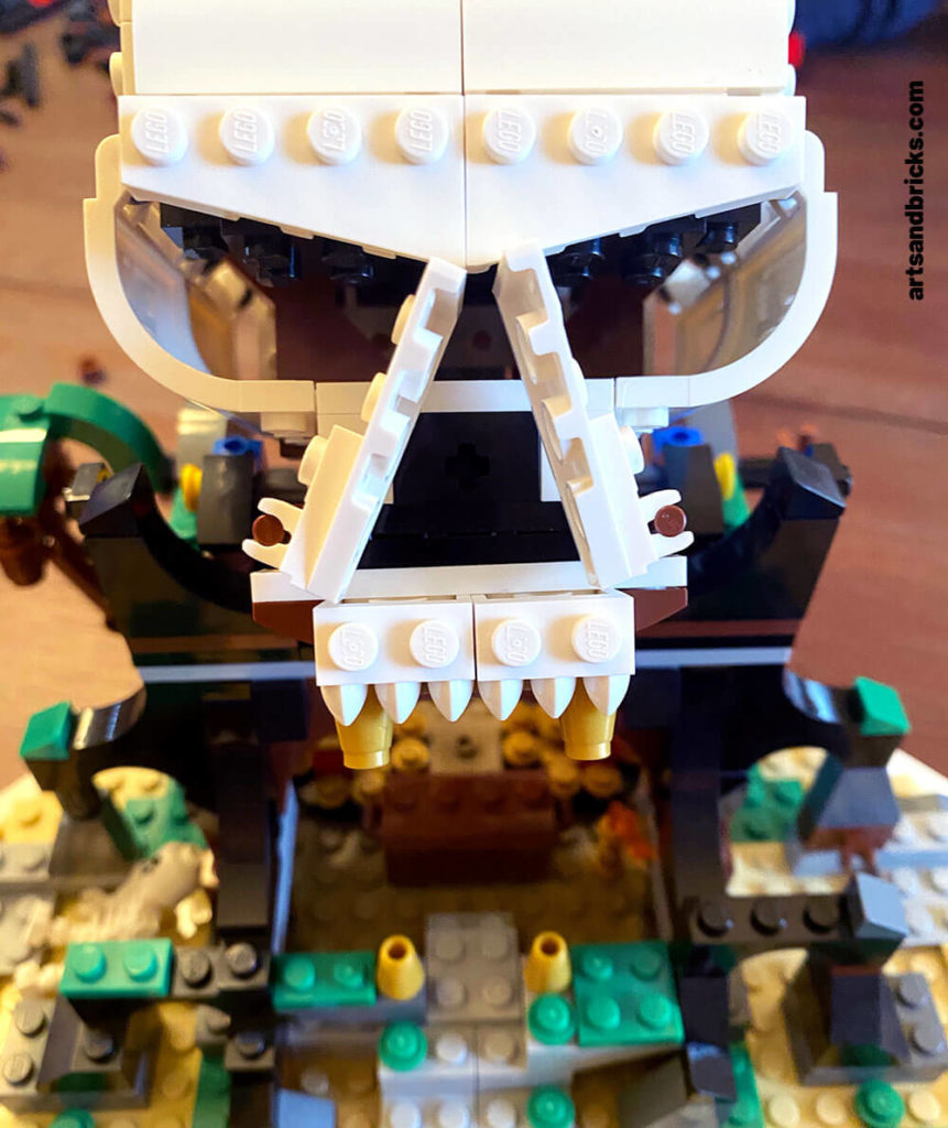 Read about Arts and Bricks's experience building Skull Island from the 2020 LEGO Pirate Ship set 31109 with kids.