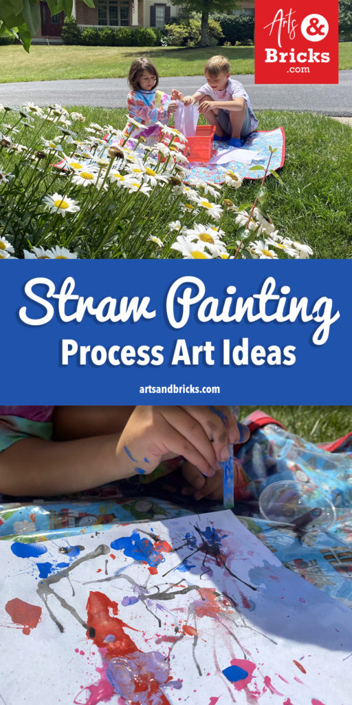 Read about ways to experiment with straws and paint; the ultimate, fun process art experiment! It’s mesmerizing watching the water move and take the paint color along with it. The drips and splatters remind me of fireworks.