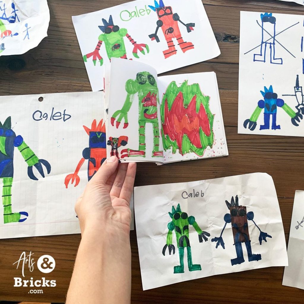 robot drawings for kids