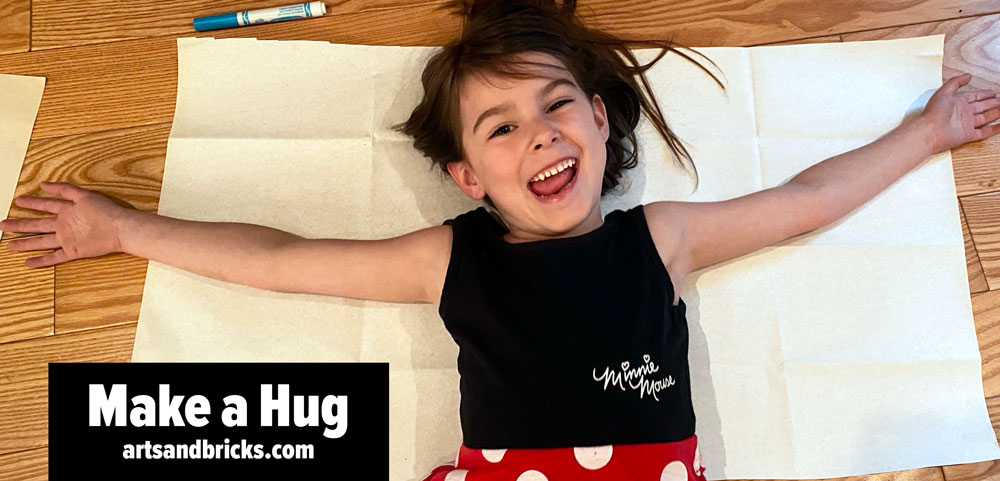 Learn how to make, mail, and share a paper hug from your child! This fun and simple kids craft activity spreads joy to everyone! Get inspired and check out instructions on our blog post. #kidsart #mailahug #gifts #diycraft